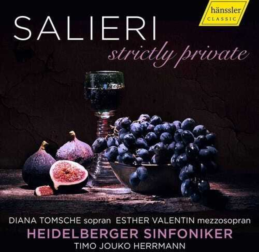 Diana Tomsche, Esther Valentin, Heidelberger Sinfoniker, Timo Jouko Herrmann Salieri: Strictly Private CD