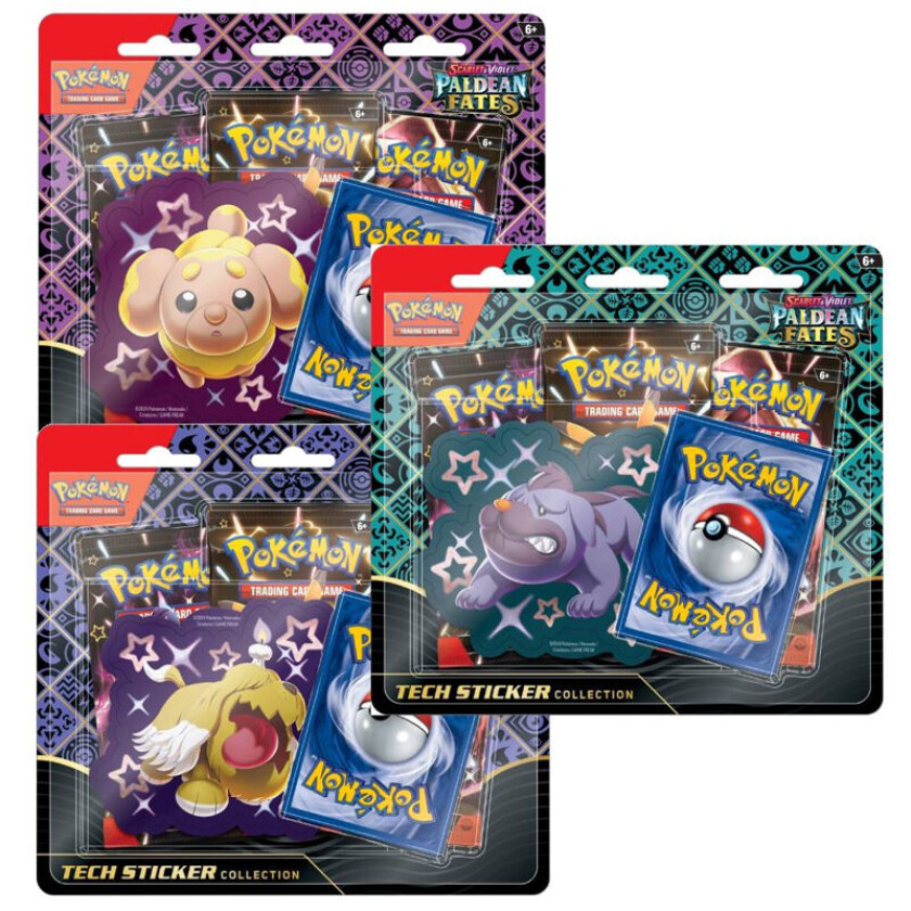 Pokemon Pokémon Sv4.5: Paldean Fates Blisterpakke - Tech Sticker Collection