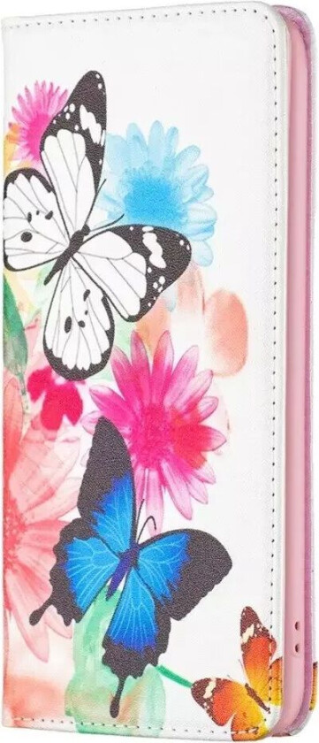 iPhone 14 Pro Max Flip Deksel med Lommebok & Stativfunksjon - Blomstertre