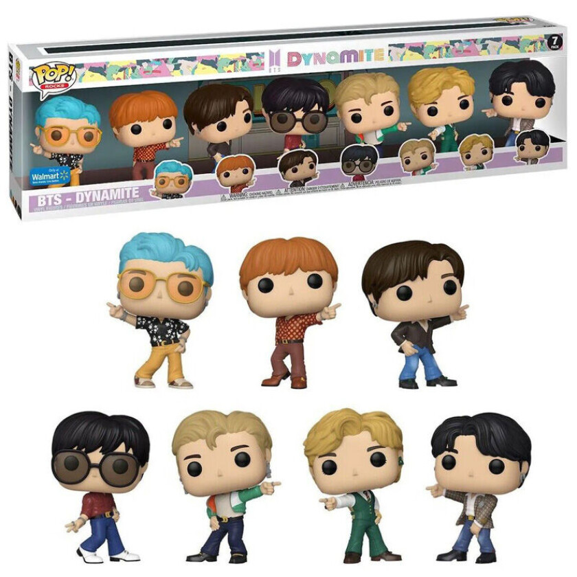 Funko Pop! Rocks: Bts Boyband - Eksklusiv 7-Pakning Med Figurer