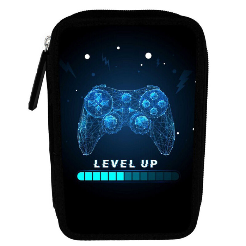 Cool School Dobbelt Pennal M/ Innhold - Gaming