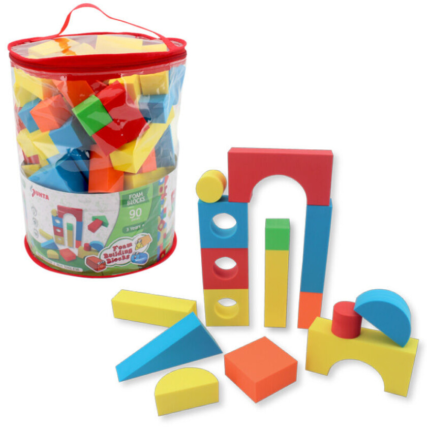 Sunta Byggeklosser I Skum 90 Deler