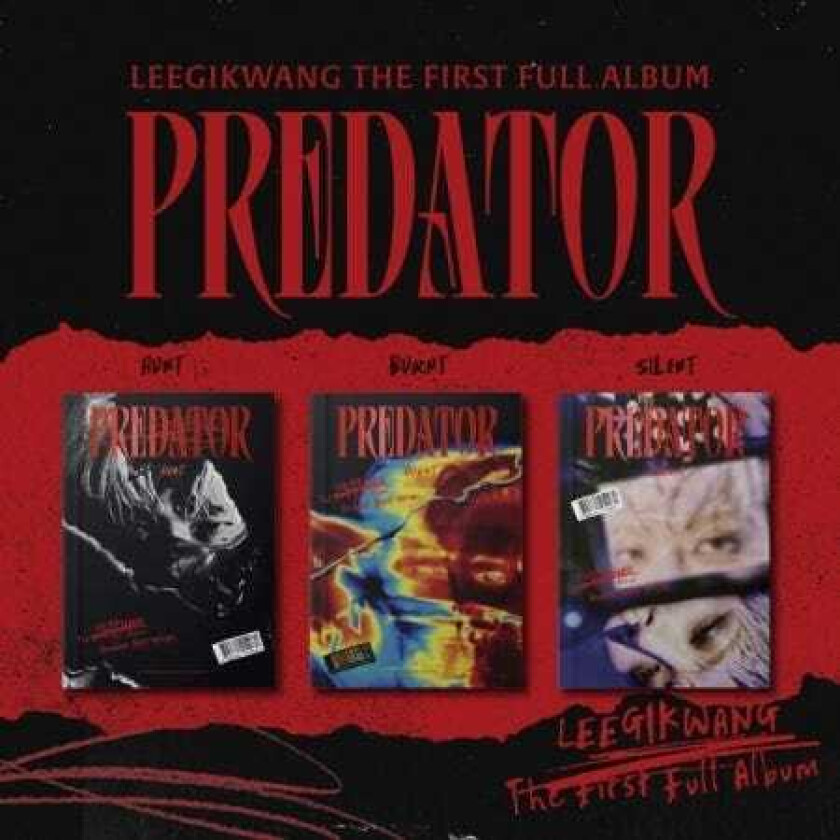 Lee Gi Kwang Predator Random Cover Incl. 72pg Photobook, Folded Poster, Sticker, Postcard, Film Photocard + P CD