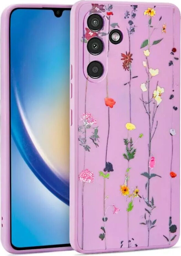 Tech-Protect Samsung Galaxy A34 (5G) Tech-Protect Fleksibelt Plast Deksel - Garden Violet