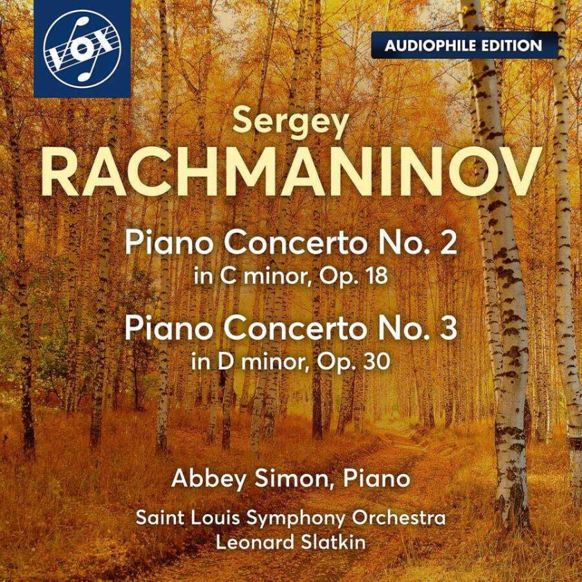 Abbey Simon, Leonard Slatkin, St Louis Symphony Orchestra Rachmaninov: Piano Concerto No. 2 In C Minor, Op. 18; Piano Concerto No. 3 In D Minor, Op. 30 CD