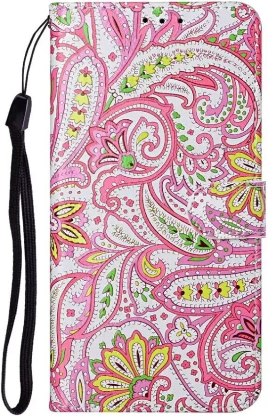 Samsung Galaxy S21+ (Plus) PU Skinndeksel m. Lommebok - Paisley Flower