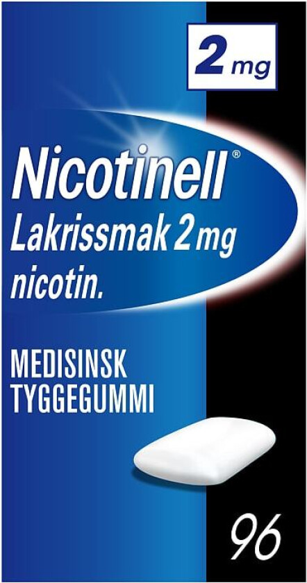 Nicotinell Lakris Tyggegummi 2mg 96stk