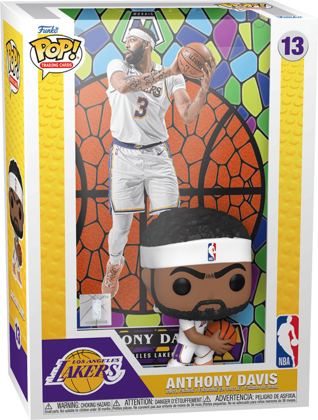 NBA Los Angeles Lakers Anthony Davis With Mosaic Trading Card
