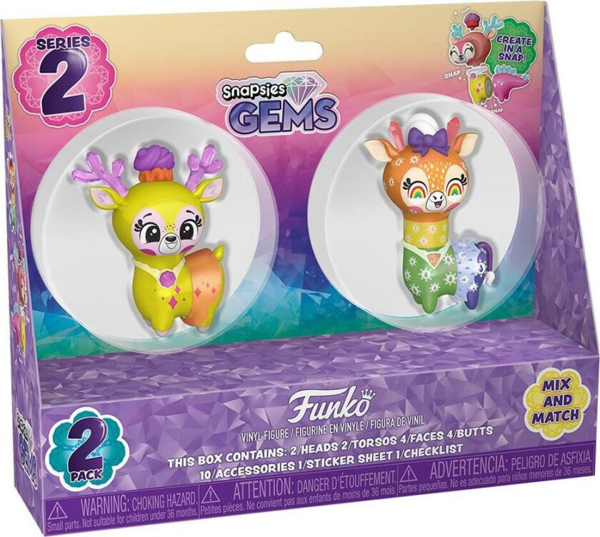 Snapsies Gems 2pk (Spring) Lemon & Rainbow
