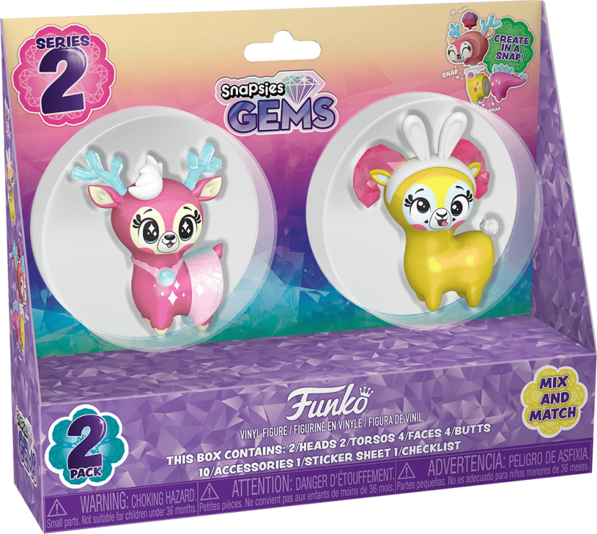 Bilde av Snapsies Gems  2pk (Spring) Blush & Pinky
