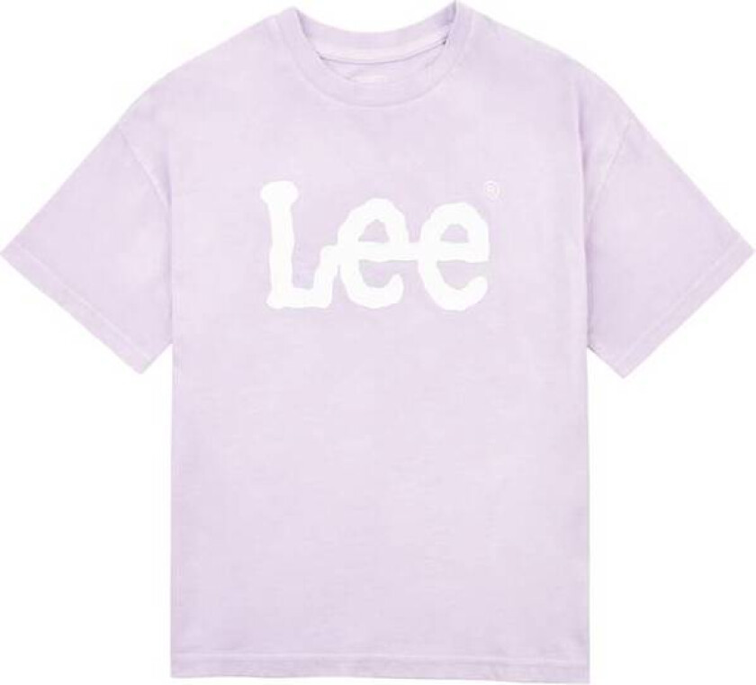 Overdye Oversize T-Skjorte Til Barn, Pastel Lilac