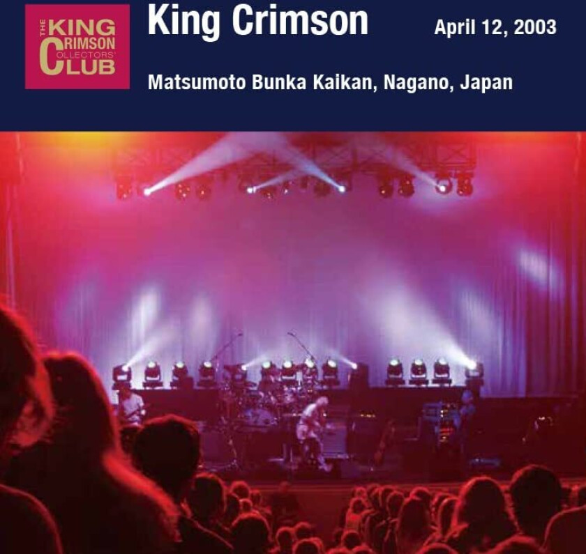 King Crimson  20030412 At Matsumoto Bunka Kaikan (SHMCD) / Paper Sleeve  CD