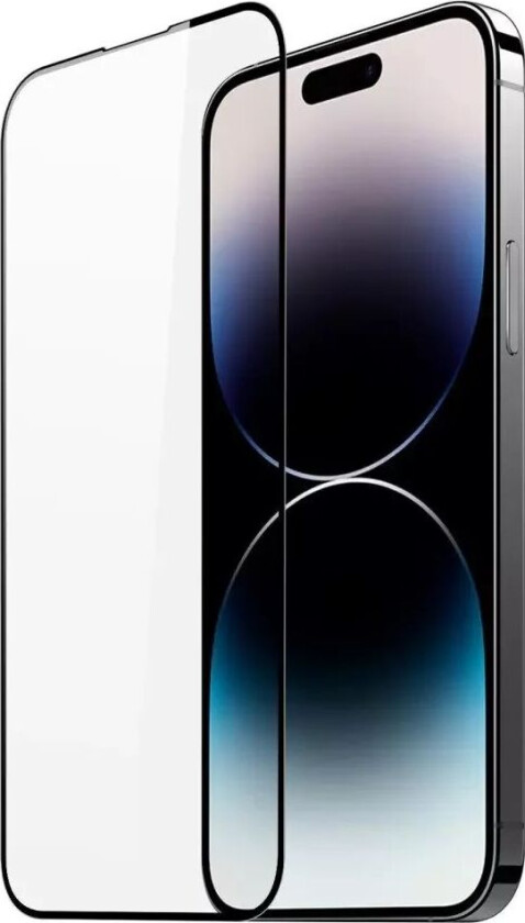 iPhone 15 Pro Max Skjermbeskytter - Full Fit - Svart Kant
