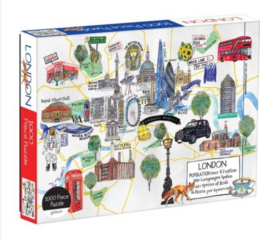 London Map 1000 Piece Puzzle
