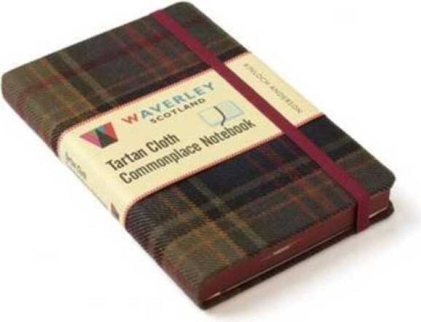 Waverley (M): Kinloch Anderson Tartan Cloth Pocket Commonplace Notebook