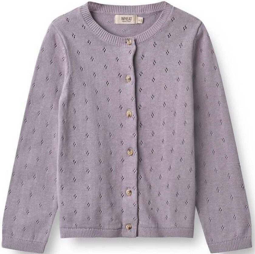 Maia Strikket Cardigan Til Barn, Lavender