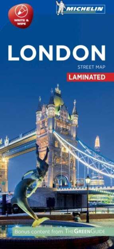 London Michelin City Map 9201 Laminated City Plan