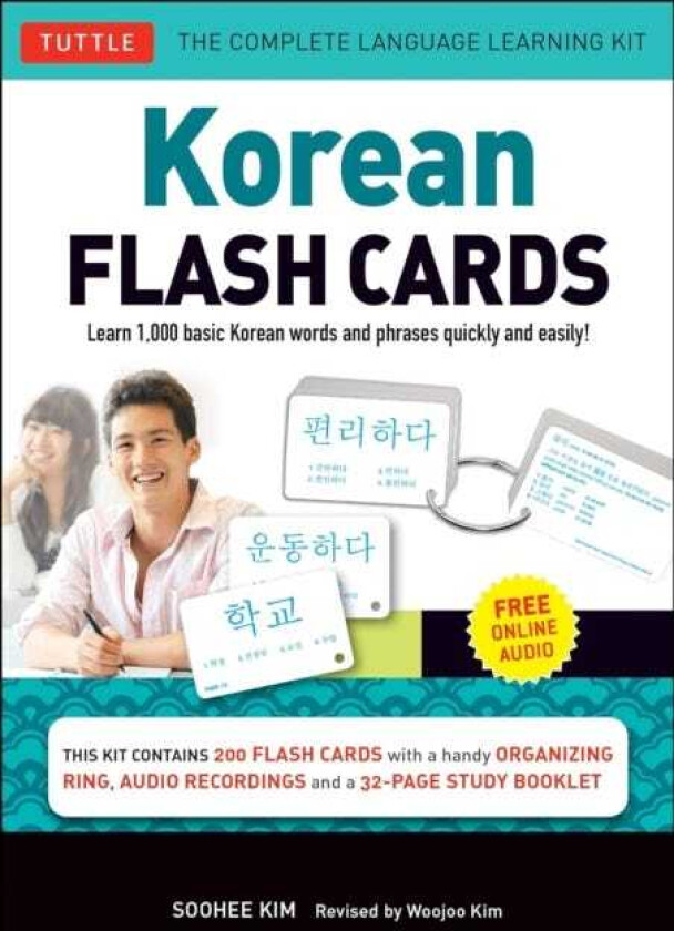 Korean Flash Cards Kit Learn 1,000 Basic Korean Words and Phrases Quickly and Easily! (Hangul & Ro