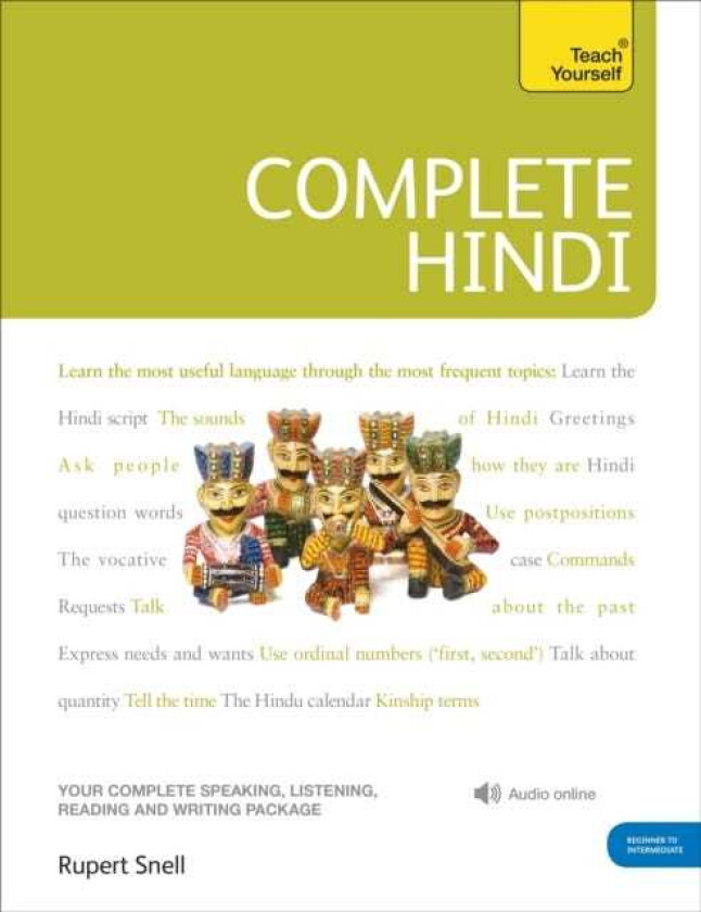 Complete Hindi Beginner to Intermediate Course  (Book and audio support)