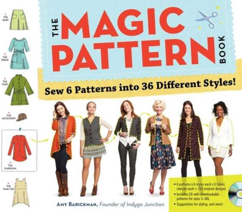 The Magic Pattern Book Sew 6 Patterns into 36 Different Styles!