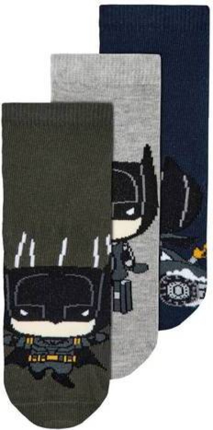 Name It Mjolton 3-Pack Batman Sokker, Dark Sapphire