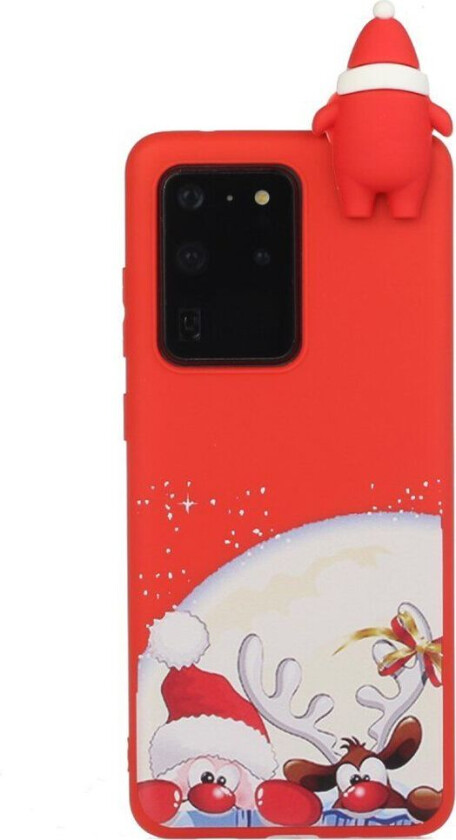 Samsung Galaxy S20 Ultra Fleksibelt TPU-plast Jul Deksel - Julenissen & Rudolf