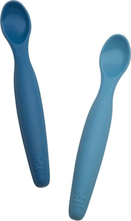 Barneskje, 2 stk lang silikonskje, Vintage blue