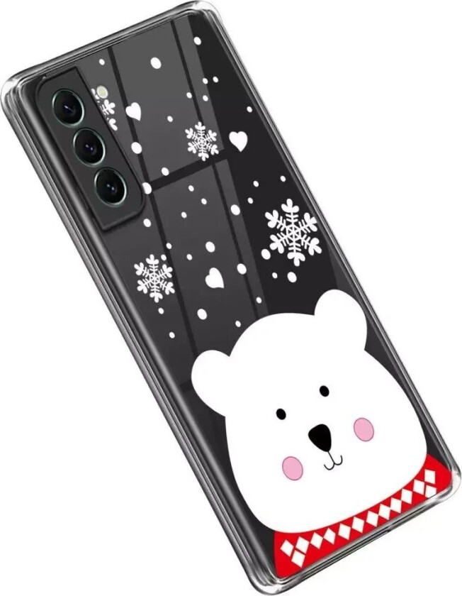 Samsung Galaxy S23 TPU Plast Jul Deksel - Hvit Bjørn
