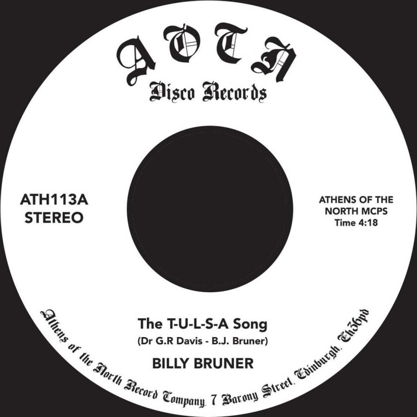 Billy Bruner The TULSA Song LP/Vinyl