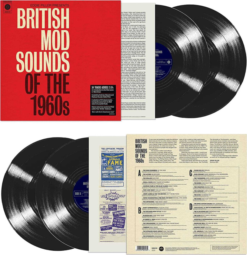 Diverse Artister Eddie Pillar Presents British Mod Sounds Of The 1960s LP/Vinyl
