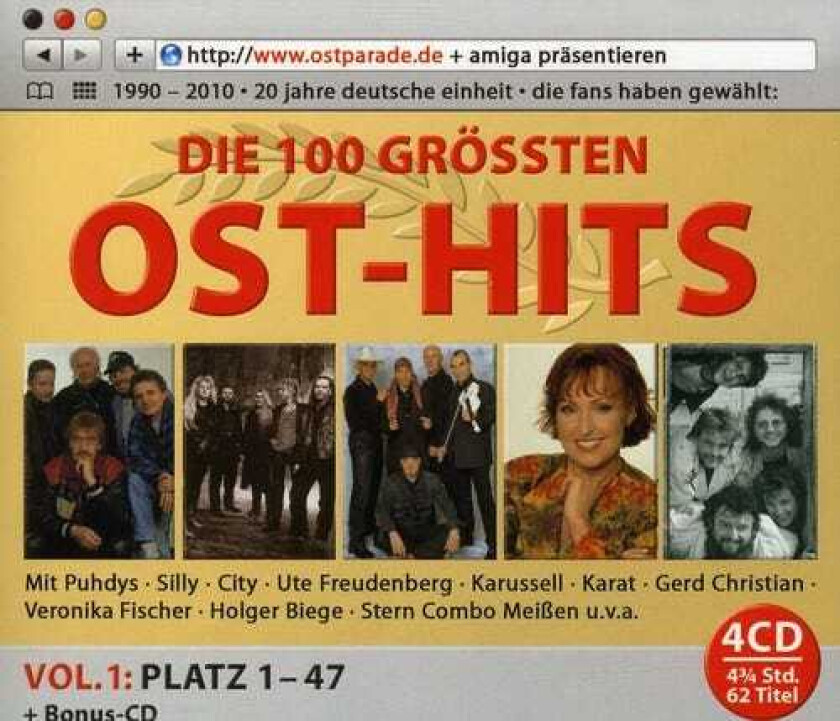 Diverse Artister Die 100 Grössten OstHits Vol. 1: Platz 1 47 CD