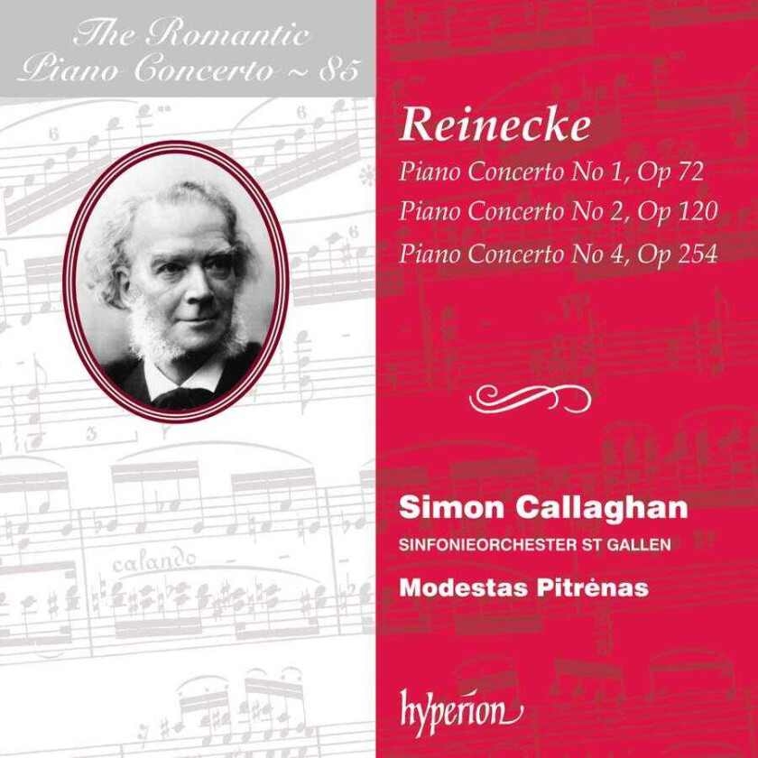 Simon Callaghan, Sinfonieorchester St Gallen, Modestas Pitrenas, Carl Reinecke Reinecke: Piano Concertos CD