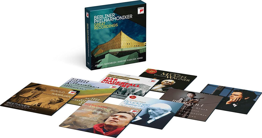 Bilde av Berliner Philharmoniker, Claudio Abbado, Daniel Barenboim, Mariss Jansons, Herbert Von Karajan, Zubin Mehta, Lorin Maazel, Günter Wand, Seiji Ozawa Berliner Philharmoniker Great Recordings CD