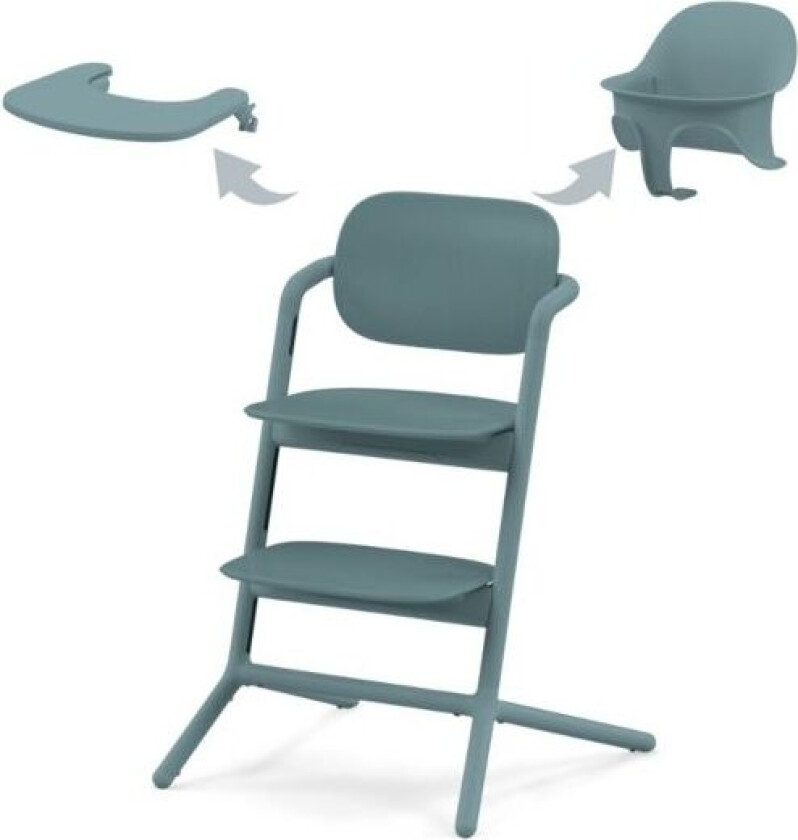 Cybex, Spisestol, Lemo Chair, 3i1 Pakke - Stone Blue