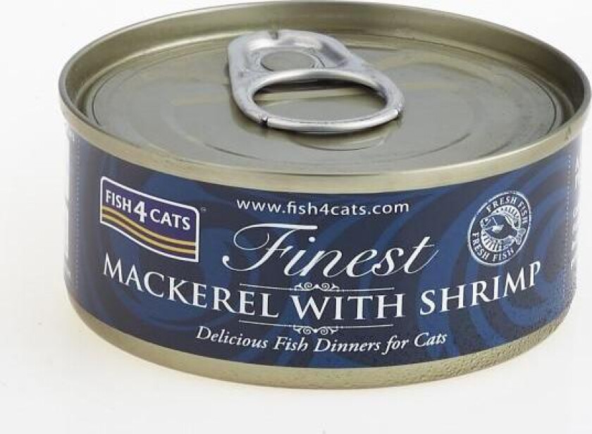 Finest Våtfôr Makrell og Reker 70 g