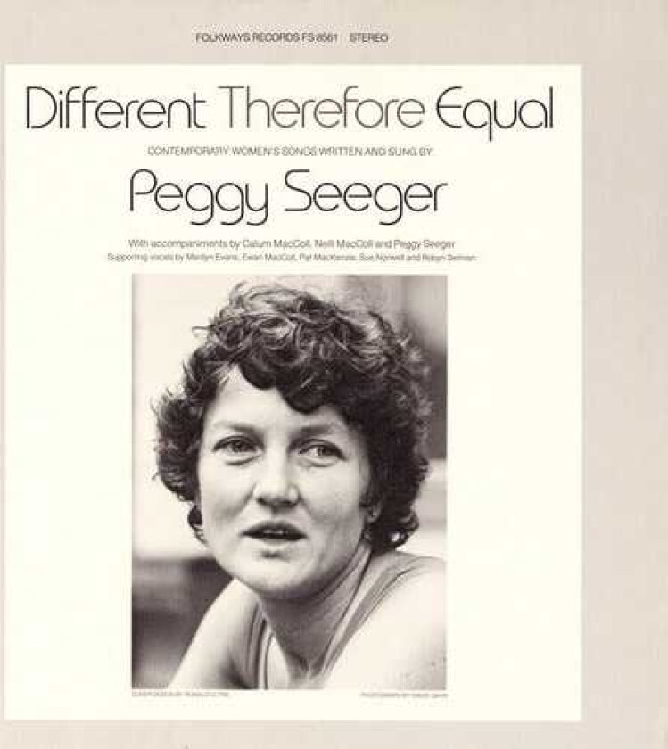 Peggy Seeger  Different Therefore Equal  CD