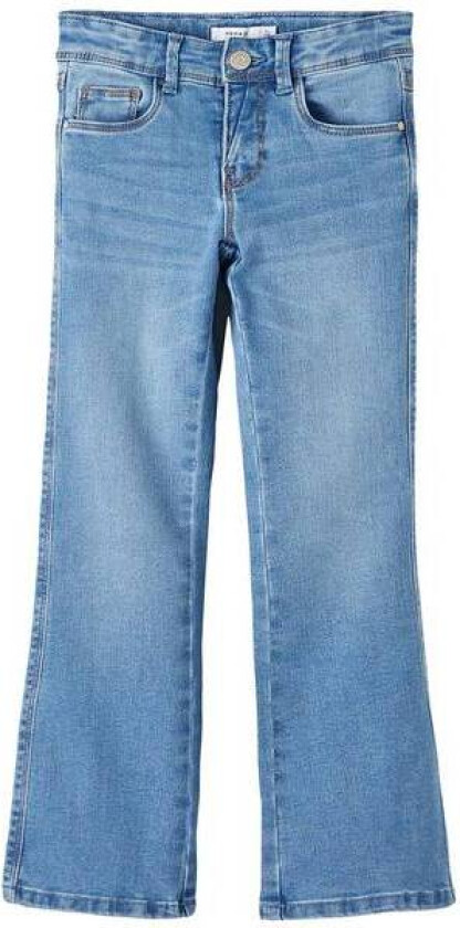 Name It Polly 1142 Skinny Boot Jeans, Medium Blue