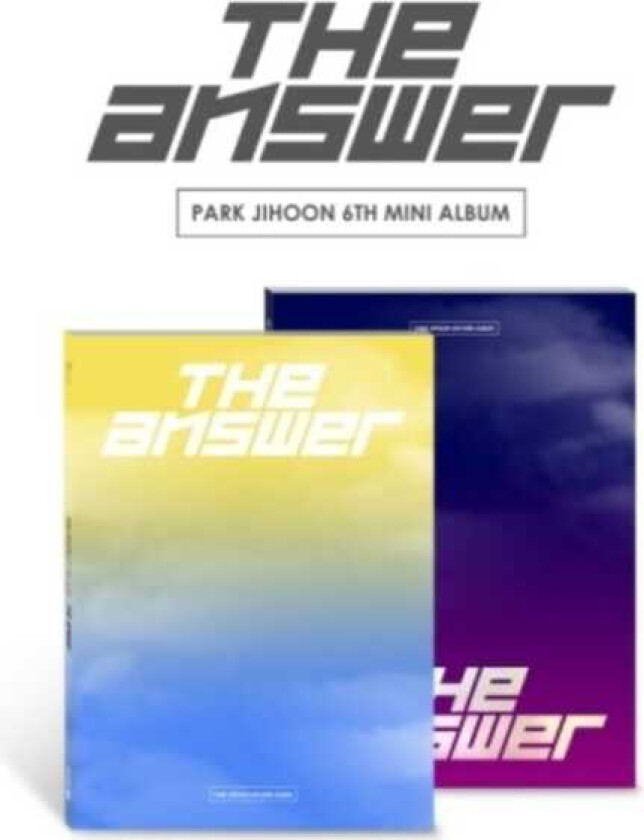 Park Ji Hoon  Answer  Incl. 64pg Photo Book, Photocard, Answer Photocard, Triangle Postcard + A4 F  CD