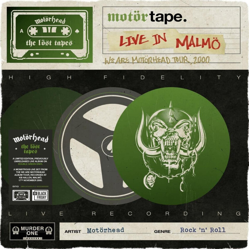 Motörhead  The Löst Tapes Vol. 3 (Live In Malmö 2000) (RSD 2022)  LP/Vinyl