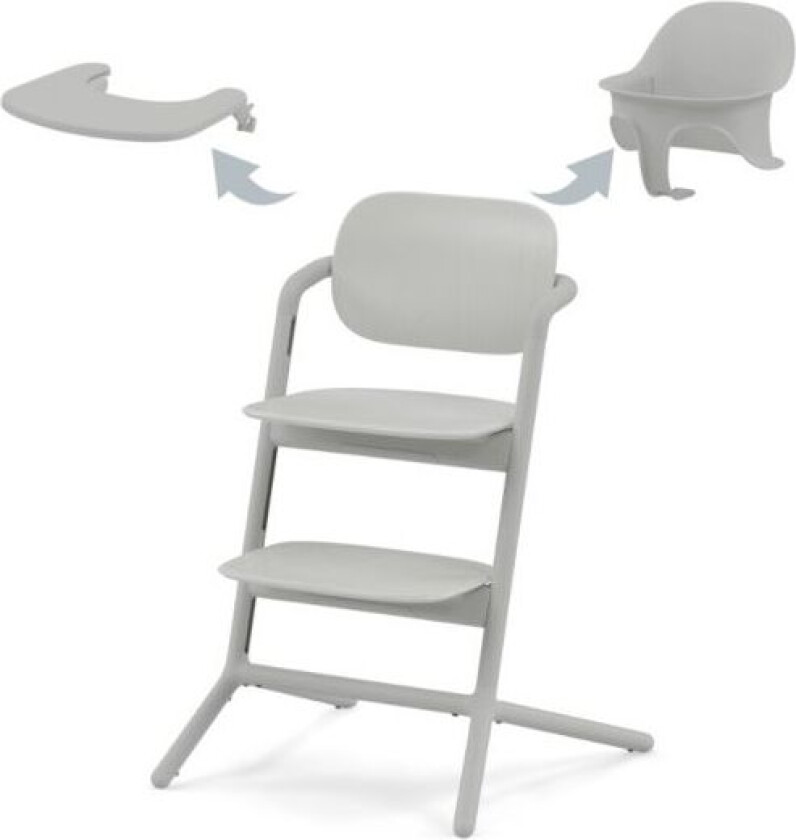 Cybex, Spisestol, Lemo Chair, 3i1 Pakke - Suede Grey
