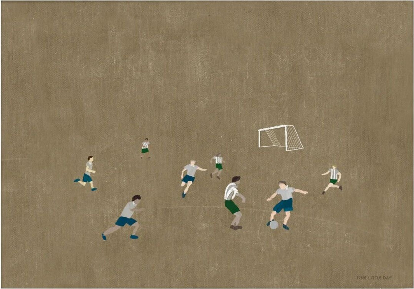 Soccer poster 50x70 cm Brun