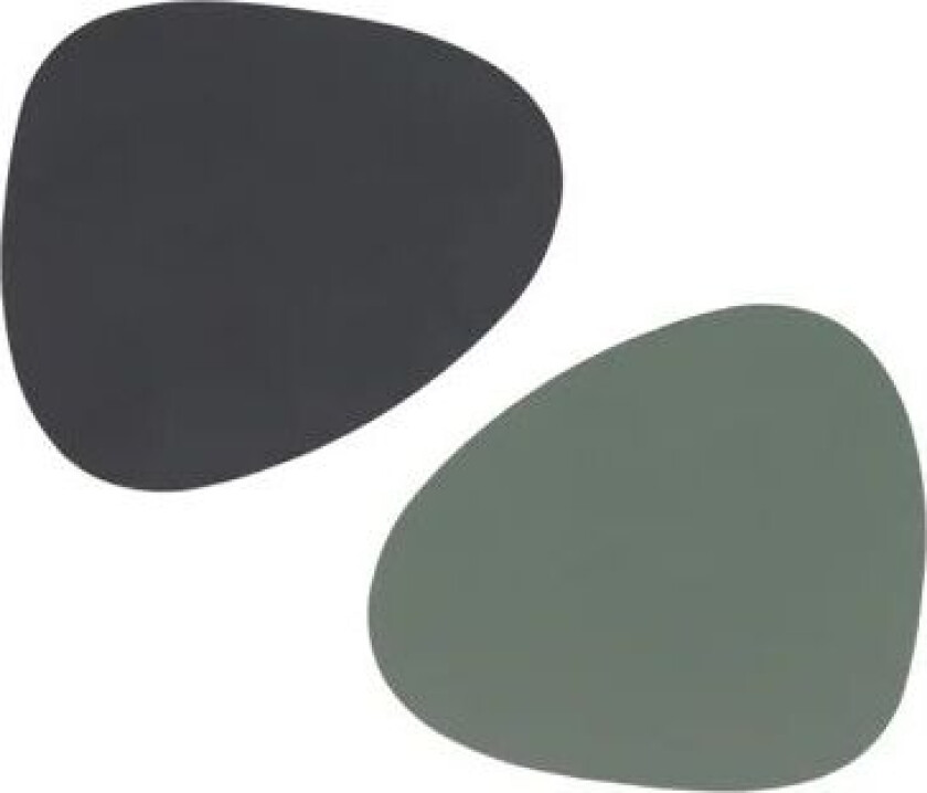 Bilde av Lind DNA Cloud-Nupo glassunderlag vendbar curve 1 stk. antrasittgrå-pastellgrønn