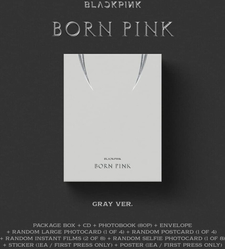 Blackpink  Born Pink (Boxset Version C Gray)  CD