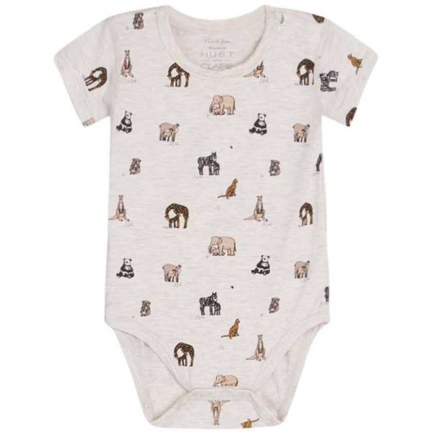 Hust & Claire Bue Kortermet Body I Bambus, Wheat Mel.