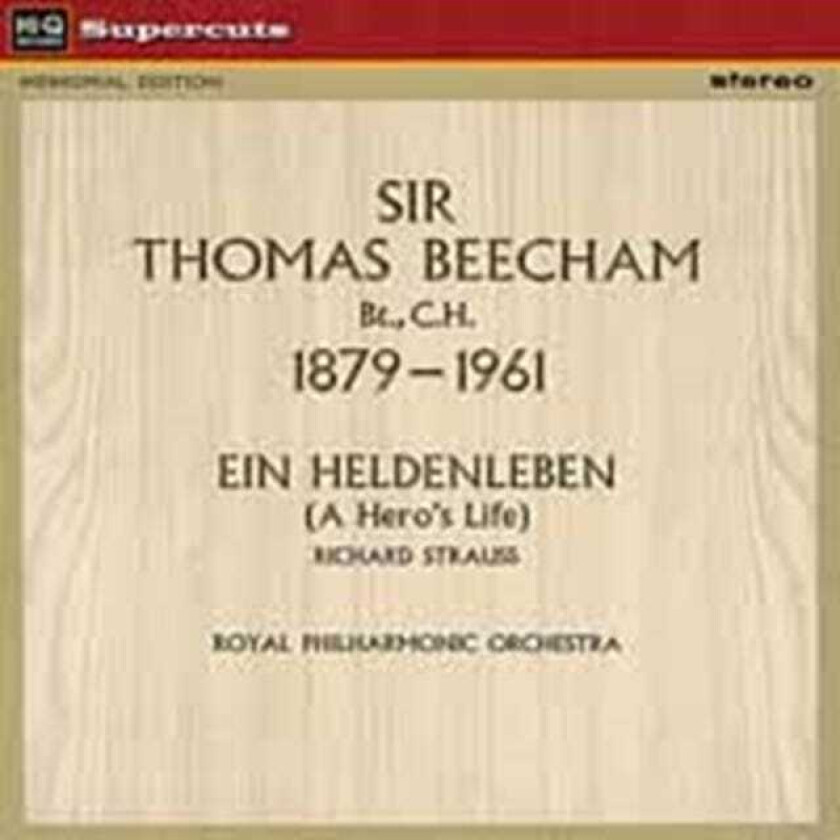 Royal Philharmonic Orchestra, Sir Thomas Beecham Strauss: Ein Heldenleben (A Hero's Life) LP/Vinyl