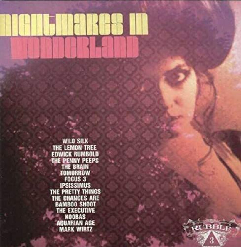 Diverse Rock Nightmares In Wonderland (Rubble Vol 3) LP/Vinyl