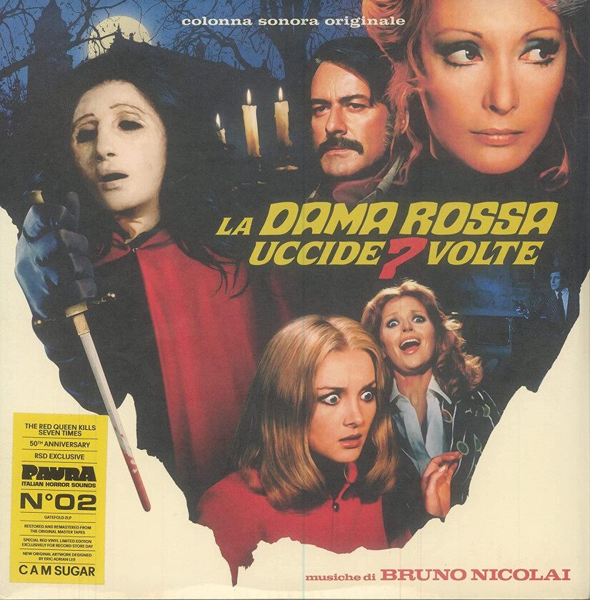 Bruno Nicolai, Filmmusikk  La Dama Rossa Uccide Sette Volte (RSD 2022)  LP/Vinyl