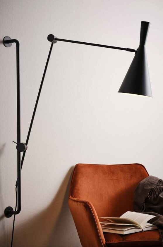 vegglampe Svart