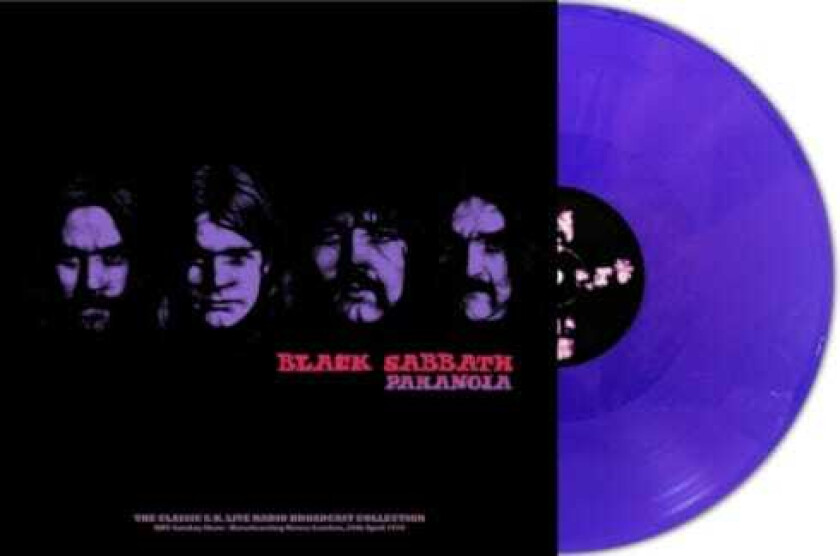 Black Sabbath Paranoia BBC Sunday Show Broadcasting House London 26th April 1970 LP/Vinyl