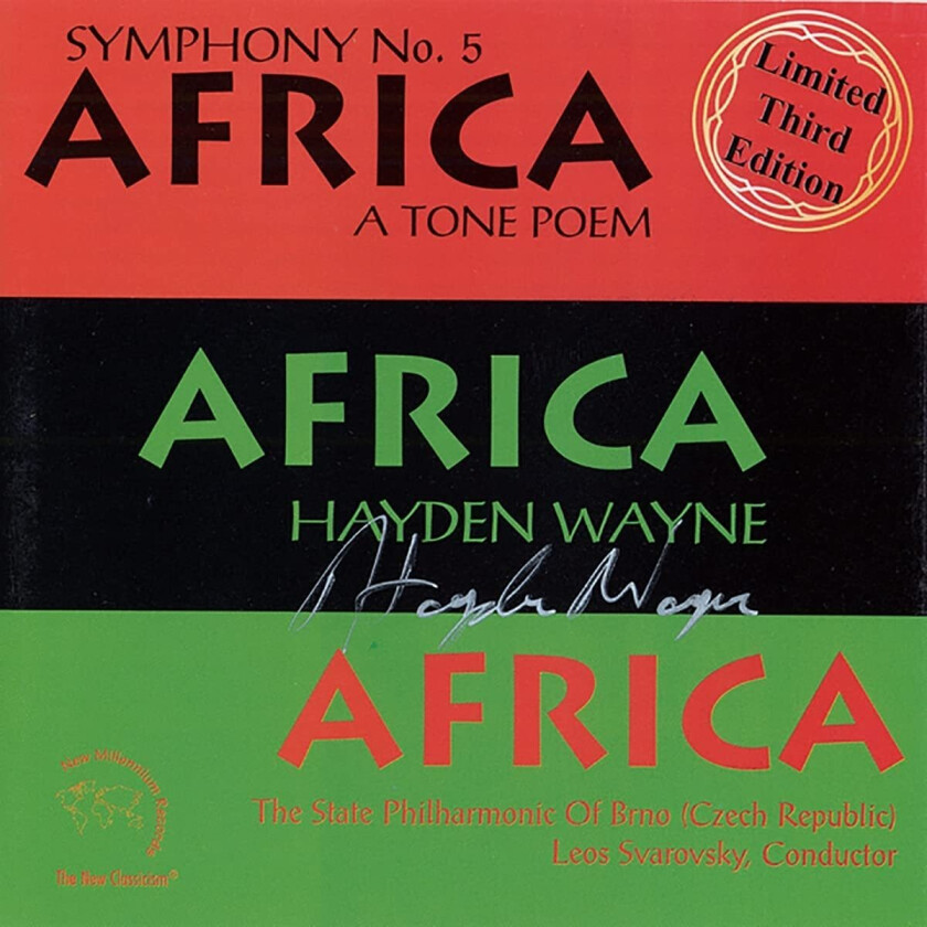 Hayden Wayne Symphony No.5 Africa (A Tone Poem) CD